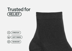 Compression Ankle Socks 20-30 mmHg - Black