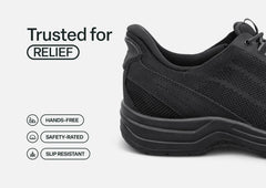 Onyx Hands-Free Work Shoes - Black